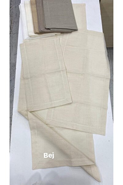 DUYGU KUMAŞ Köşe Çevrili Linen Kumaş Salon Set