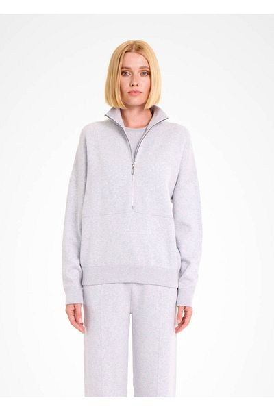Knitss Tricotaj din bumbac organic gri deschis