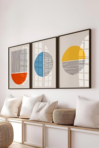 Postifull Set de pictură cu cadru, 3 bucăți cadru negru și set de postere cu ...