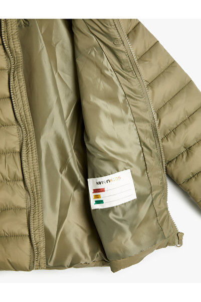 Koton Saisonaler Mantel mit Kapuze – Taschendesign