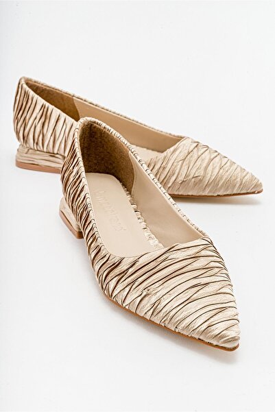 Ccway Γυναικεία Απλό Μπαλέτο Μπαλέτου ΓΥΜΝΟ ΖΑΡΩΜΕΝΟ ΣΑΤΕΝ