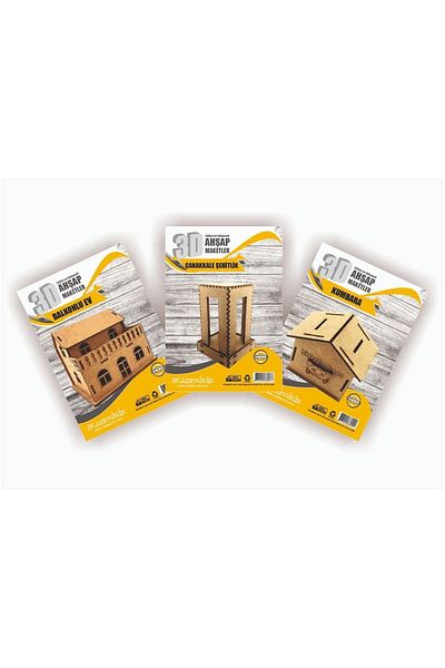 MAKETÇİNİZ 3-Piece Model Set-3 Balcony Home-Sparker-Pouch Table Memorial