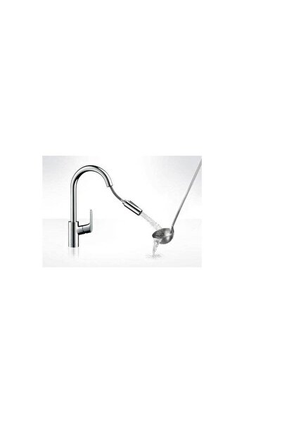 Hansgrohe Focus Spiralli Eviye Bataryası E2 240 Pull-Out Tek Kol. EB. 31815000