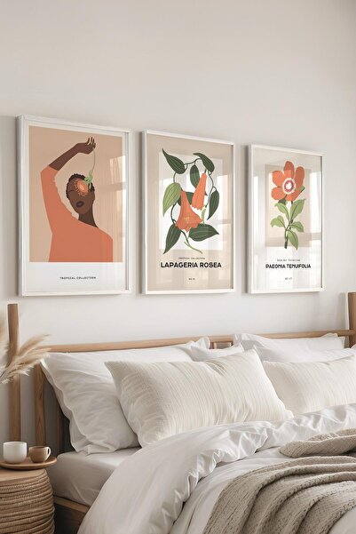 Postifull Set de pictură cu cadru, 3 bucăți de cadru alb și set de postere cu...