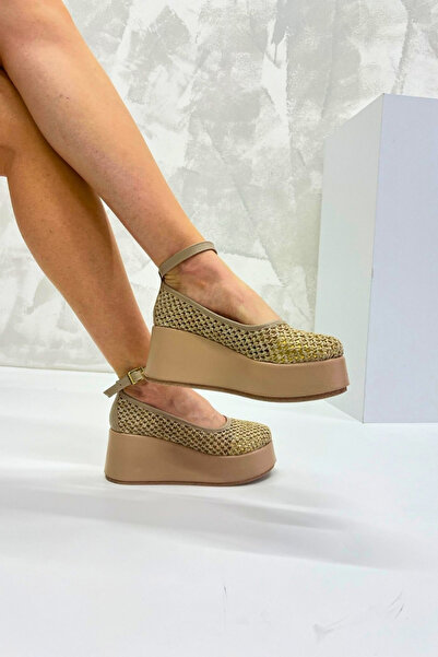 inizio Gold Straw Γυναικεία Παπούτσια V4211