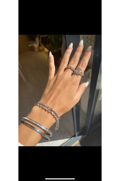 Rich Zincir Model Bileklik (Silver)