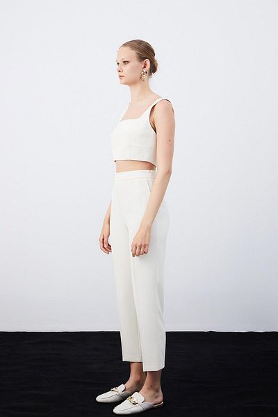 rue. High Waist Ecru Pants