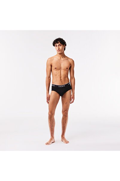 Lacoste Erkek 3'lü Siyah Boxer