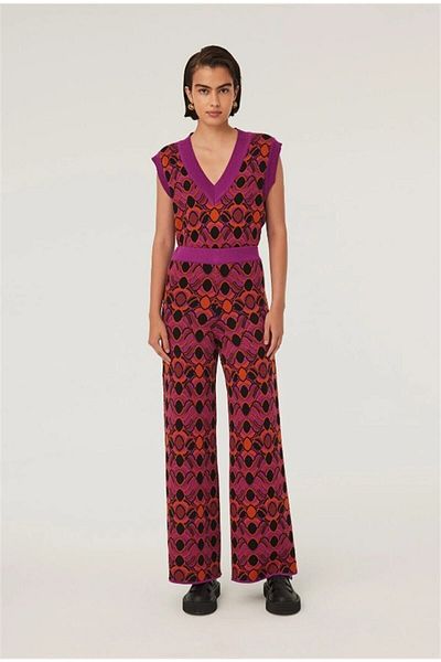 Exquise Patterned Knitwear Trousers