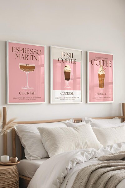 Postifull Set de pictură cu cadru, 3 bucăți de cadru alb și set de poster cu ...