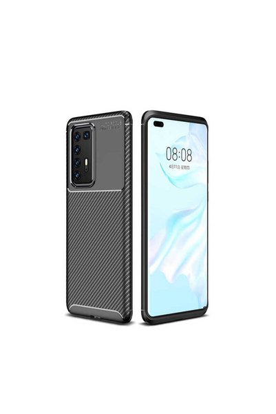 EGSTECH Huawei P40 Pro Case: Carbon-Look, Durable, Premium, AutoFocus, Black,...