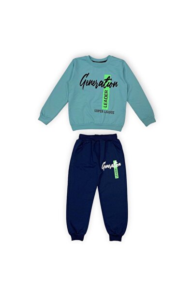 Mnk Baby&Kids Παιδική αθλητική φόρμα δύο κλωστών Unisex MNK0553 MINT GREEN