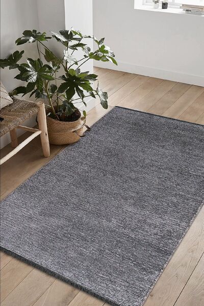 Colore Home Noa Dekoratif Halı Kaymaz Taban Yıkanabilir Antrasit Kilim