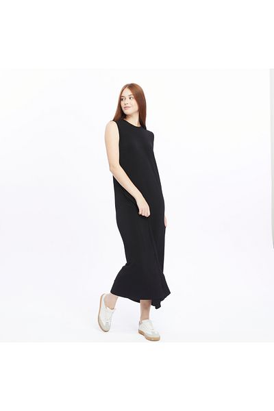ilmek 24099 Rochie de damă cu mâneci zero plisate
