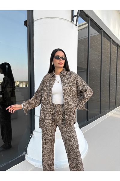 ESRAHELVACI Leo Patterned Shirt Trousers Set