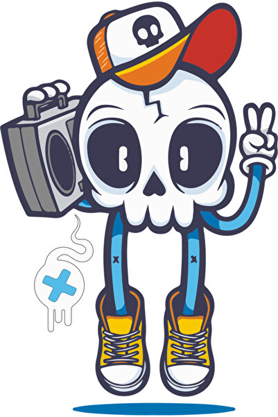 Reysa Tasarım ملصق آيس كريم 10x10 سم ملصق ملون