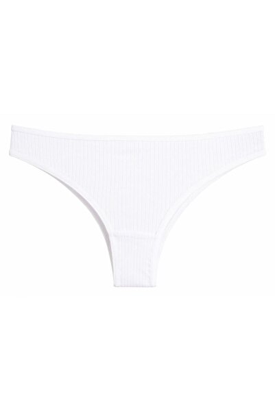 Nicoletta Chiloți de damă brazilieni pachet de 5 camisole din bumbac cu nervuri lycra MIXCOLOR