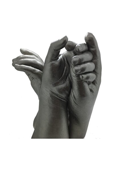 Küçük İzler مجموعة قوالب تمثال بصمة اليد ثلاثية الأبعاد للعائلة بأكملها مع ال...