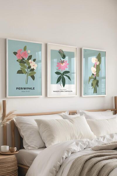 Postifull Framed Painting Set, 3 Pcs White Frame and Minimalist Drawing Theme...