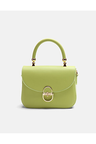 vitruna Melian El Ve Omuz Askılı Fıstık Yeşili Şık Kadın Çantası
