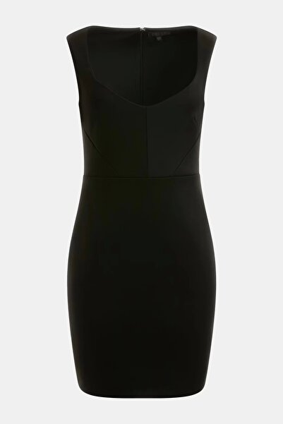 Guess ES SL RAE DRESS Kadın Siyah Elbise W3YK26K9UN2-JBLK
