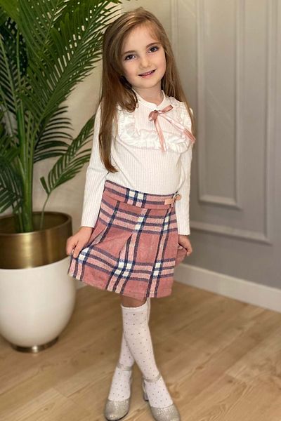 Mnk Baby&Kids Shorts Skirt Girls' Set MNK0561 PINK