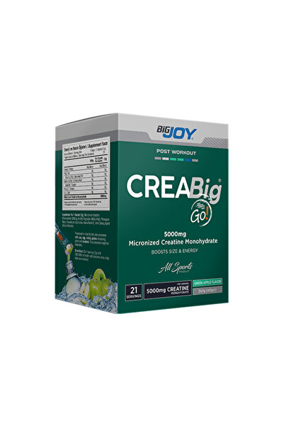 Bigjoy Sports Kreatin Go Creatine Monohydrate 21 Adet Saşe %100 Mikronize Cre...