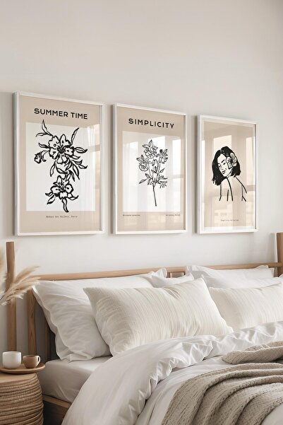 Postifull Set de pictură cu cadru, 3 bucăți de cadru alb și set de postere cu...