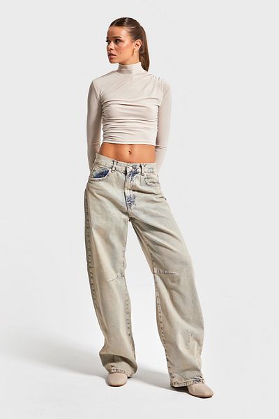 its basic Femei Super Baggy Fit - K.Tint Jeans Color Denim