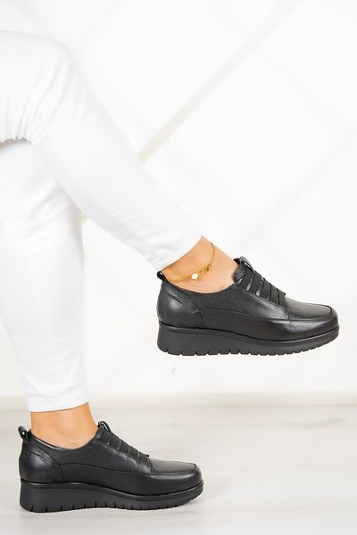 Erkan Saçmacı Tamsin Black Piele Veritabila - Pantofi Casual