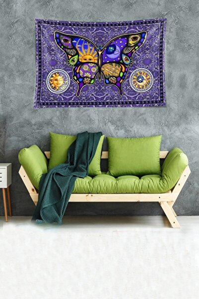 uygun dekor Butterfly Moon Sun Astrologer Αδιάβροχο ύφασμα βελούδινης υφής Τα...