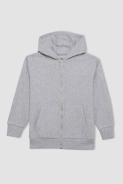 DeFacto Boy's Sweat X5844a6/gr400 Optic Lt.grey Melange