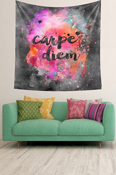Generic Brand Carpe Diem Dust Cloud Pattern Stain Resistant Velvet Fabric Wal...