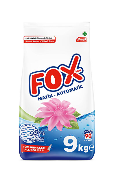 Fox Matik Toz Deterjan Beyazlar 9 Kg