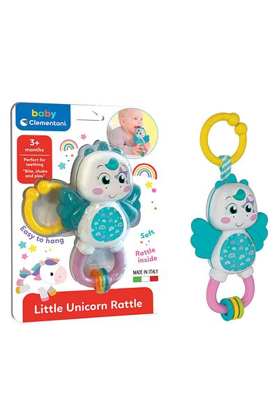 Baby Clementoni Unicorn Patterned Cute Baby Rattle