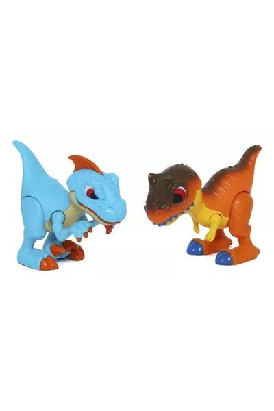 MEGA Dino Troops Kids Raptor Megalosaurus İkili Set
