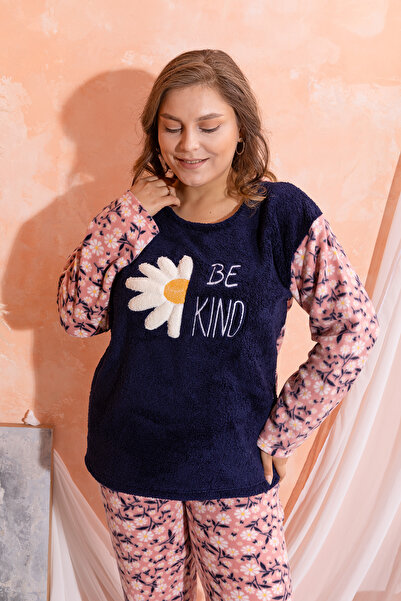 nisaNCa Plush Fleece Pajama Set - Winter Plus Size Women's Pajamas