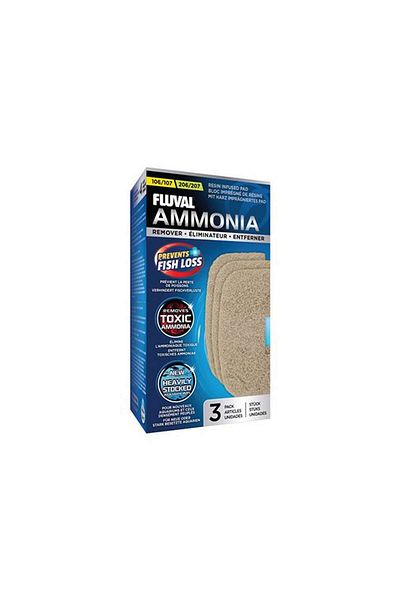 Hagen Fluval 107207 Ammonia Remover 3 Pack Glstd