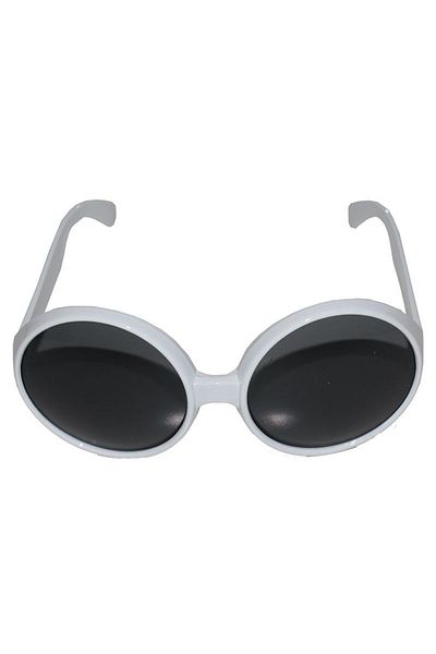 Ethab Ticaret 80S White Color Nostalgia Green Cam Party Glasses (4457)