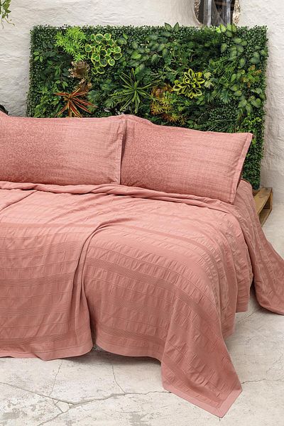 Altınbaşak River Blush Double Pique Set - Light and Stylish