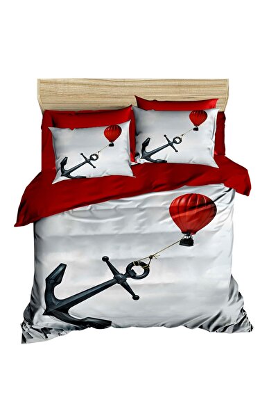 Fabeteks Sailor Anchor and Balloon 3D Digital Double Duvet Cover Set