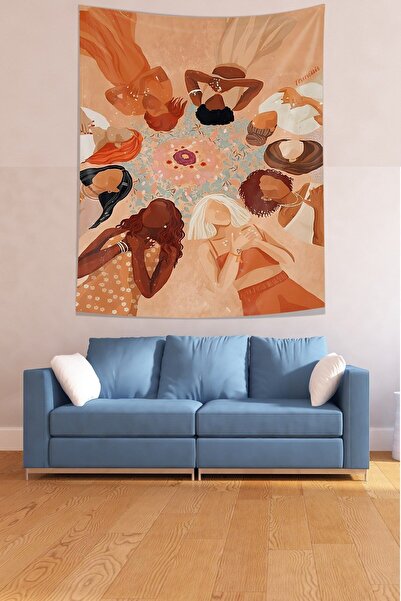 farbala Unity Illustration Stain Resistant Fabric Wall Cloth Wall Carpet Tapestry