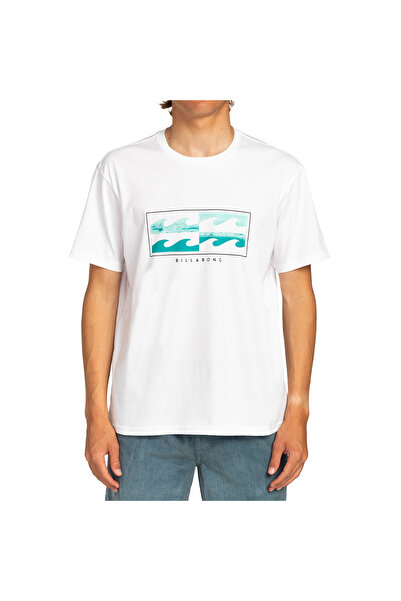 BİLLABONG تي شيرت Billabong للرجال باللون الأبيض المقلوب