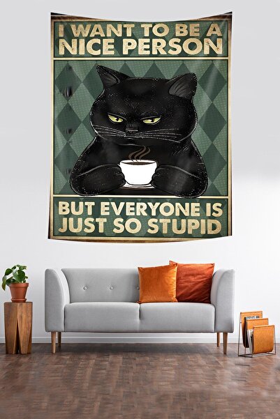 Pelangi سجادة حائط مقاومة للبقع وقت القهوة