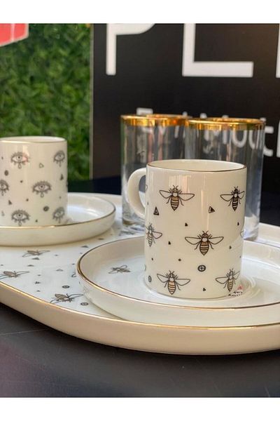 Porland Ruby Veni Vidi 2-Person Coffee Presentation Set 7 Pieces