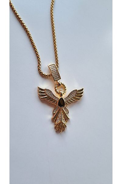 staınless steel Steel Ema Model Cagla Şikel Phoenix Necklace
