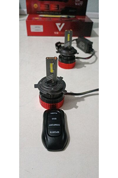 YENİLZD H4-KUMANDALI LED 50W/75W/100W 4MOD XENON 6000K IŞIK LED XENON 20.000L...