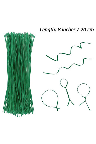 BGA bahçe fidan dal, poşet bağlama ipi 100 parça 20cm