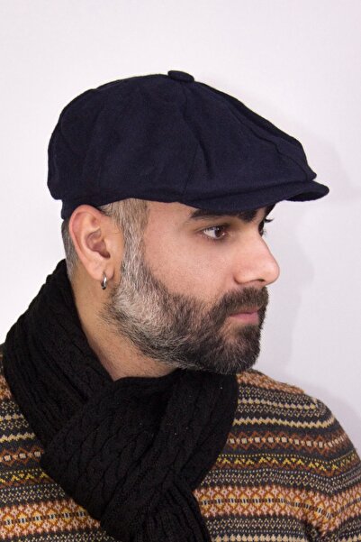 Bay Şapkacı Erkek İngiliz Driver Kasket Lacivert NC 7404