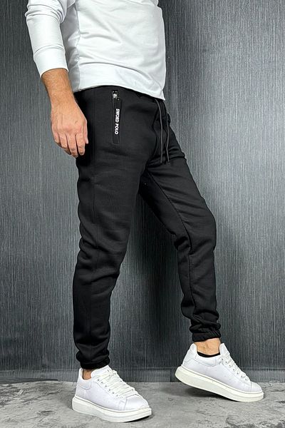 CW Casualwear Ανδρικό φούτερ με φερμουάρ με λουράκι με τρεις κλωστές